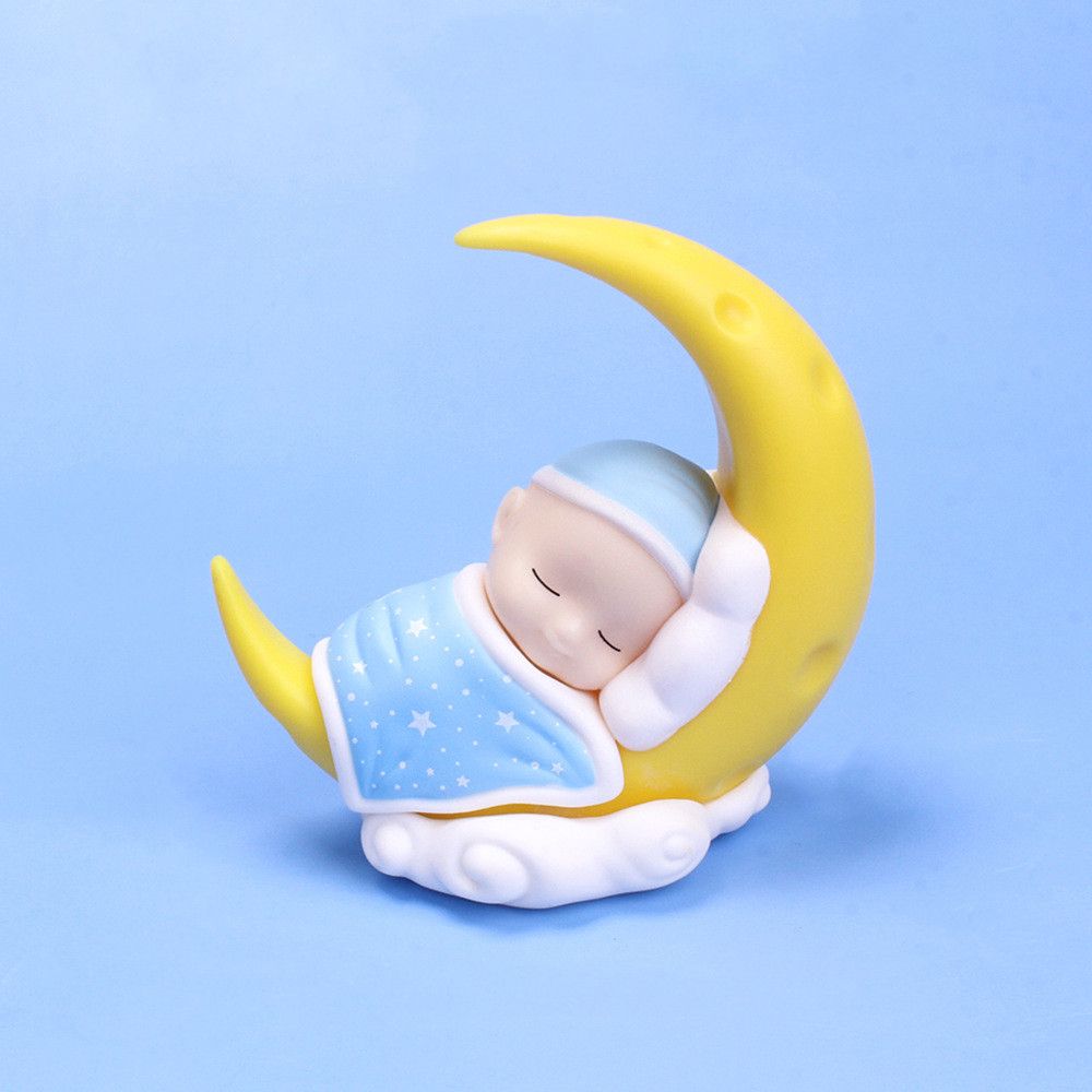 Ornaments Figure Tos Action Figure Sleeping Baby Moon Doll Car Dashboard Ornament Cake Decoration