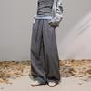 Women's Brushed Loose Drawstring Wide-Leg Pants
