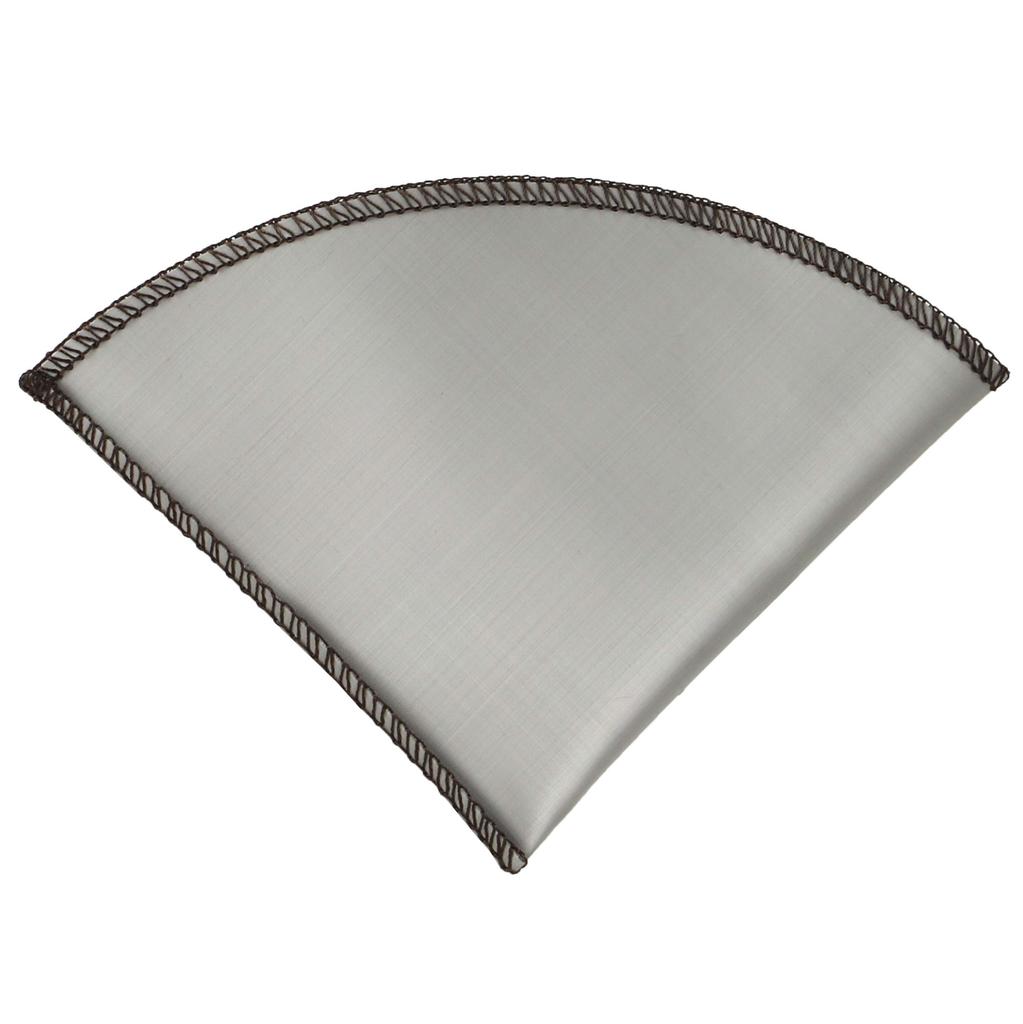 Captain Stag Coffee Filter Stainless Steel Mesh Product 15mm W x 11mm H UW-3535 Dripper, Filter, Conical, 2-4 Cups, Foldable, Silver, Size Approx.