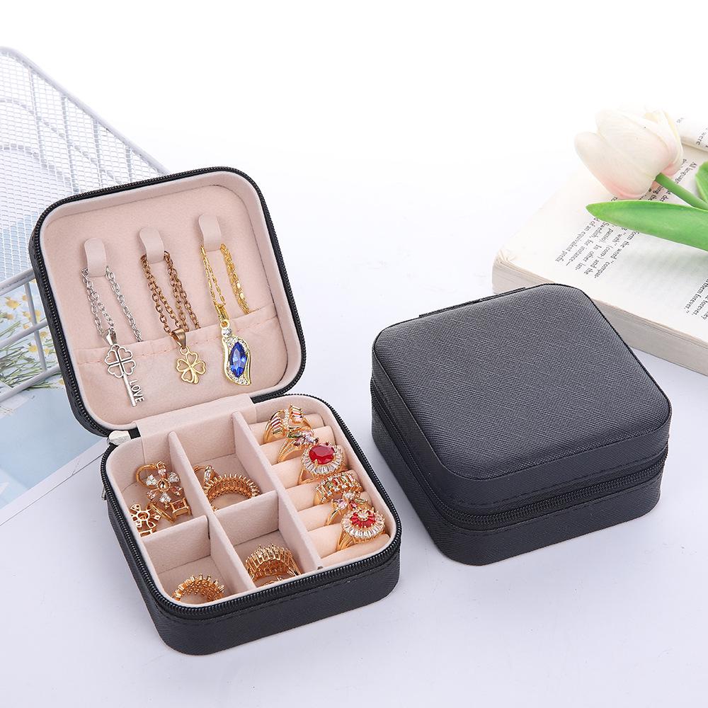 

Портативная мини-шкатулка для хранения ювелирных изделий для путешествий - Маленький органайзер для колец