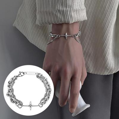 Männer Handkette Hip Hop Style All Match Cross Trendy Retro Styles Handkette Geschenk