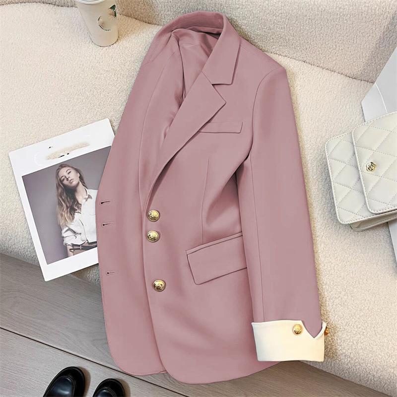 Palton Blazer Elegant pentru Femei Modă Guler Ridicat Mânecă Lungă Paltoane Dama Modă Primăvară Toamnă Lejer Office Lady Îmbrăcăminte Exterioară