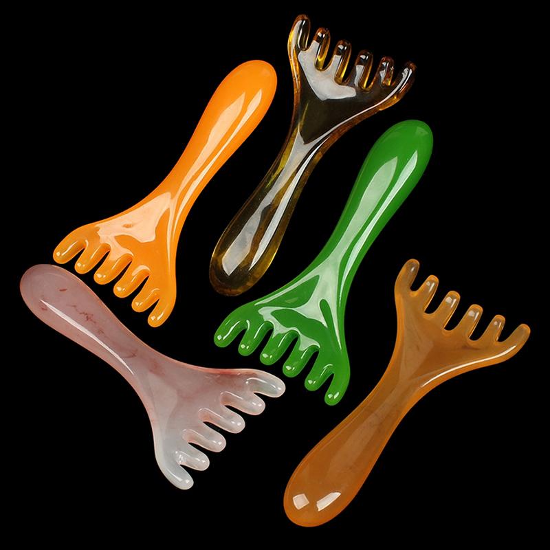 Head Massager Resin Deer Antlers Scalp Massage Gua Sha Head Relax Relief Stress Improve Sleep Scalp Scraping Massager