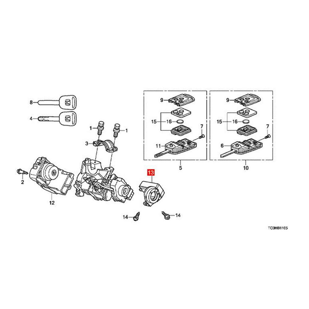 

For Honda Odyssey 2.4L 2010-12 Accord 2.0/2.4L 2011-2013 Immobilizer Module Unit