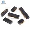 10pcs 2.54mm Double Row Straight Female 2-40P Pin Header Socket Connector 2x2/3/4/5/6/7/8/9/10/12/14/16/18/20/25/32/40Pin 2.54mm
