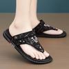 Fashion Summer Flip Flops for Men Thongs Sandals Comfort Slippers for Beach Lightweight Sole Comfort Fashion