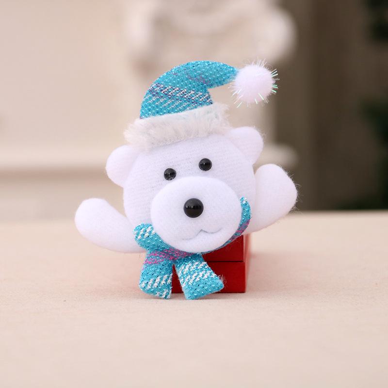 Luminous Christmas Brooches: Santa, Snowman & Bear 