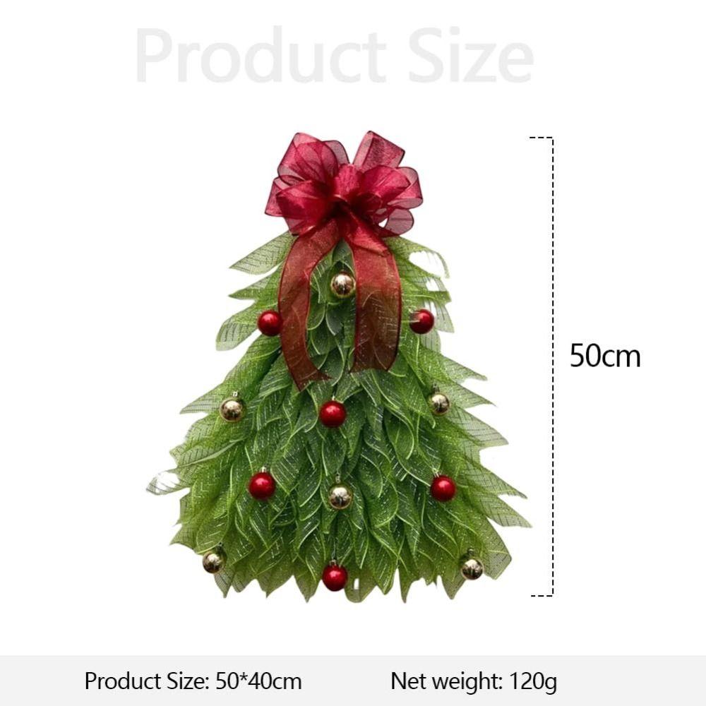 Handmade Front Door Christmas Tree Wreath Simulation Christmas Wreaths Xmas Tree Wreath
