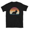 Retro Vintage Sunset Dog Pet Lover French Bulldog Short-Sleeve Unisex T-Shirt