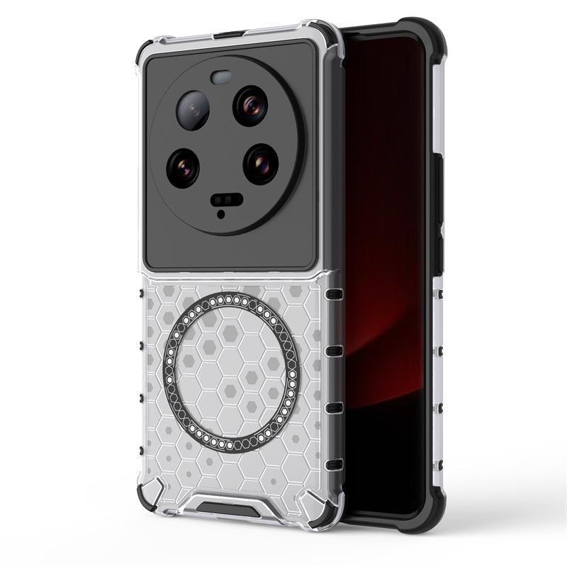 Подходит для Redmi K60 Supreme Edition Сотовая Магнитная Защитная Крышка Xiaomi 15T Pro Сотовая Охлаждающая Противоударная Крышка Xiaomi 12/12x прозрачный