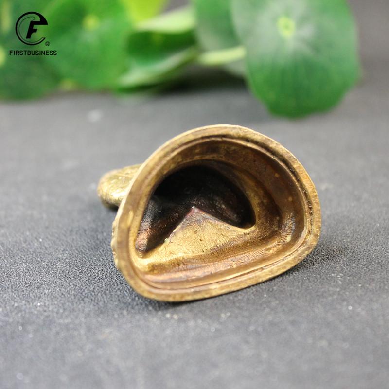 Antique Copper Amitabha Buddha Small Statue Desktop Ornaments Buddhism Character Figurines Home Decoration For Living Room Craft