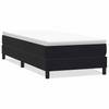 Łóżko Box Spring Bez Materaca Czarne 100X220 Cm Aksamit