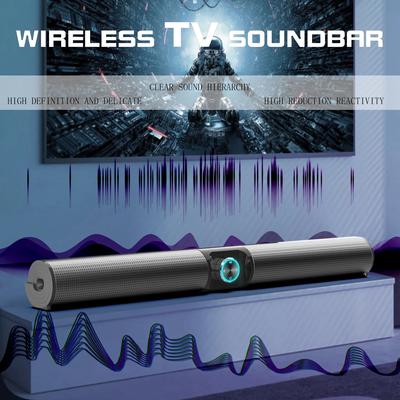 TV Sound Bar Wireless Bluetooth Speakers 3D Stereo Surround Home Theater Super Bass Subwoofer with FM Radio for Computers Column