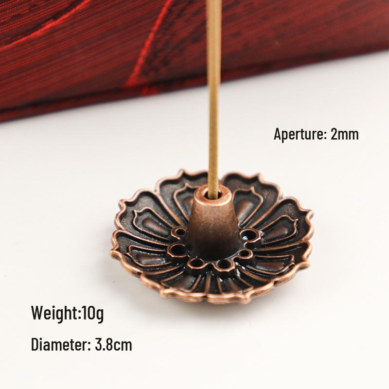 Ouyue Lotus Legierung Räucherstäbchenhalter: Zen Aromatherapie Drahtbrenner
