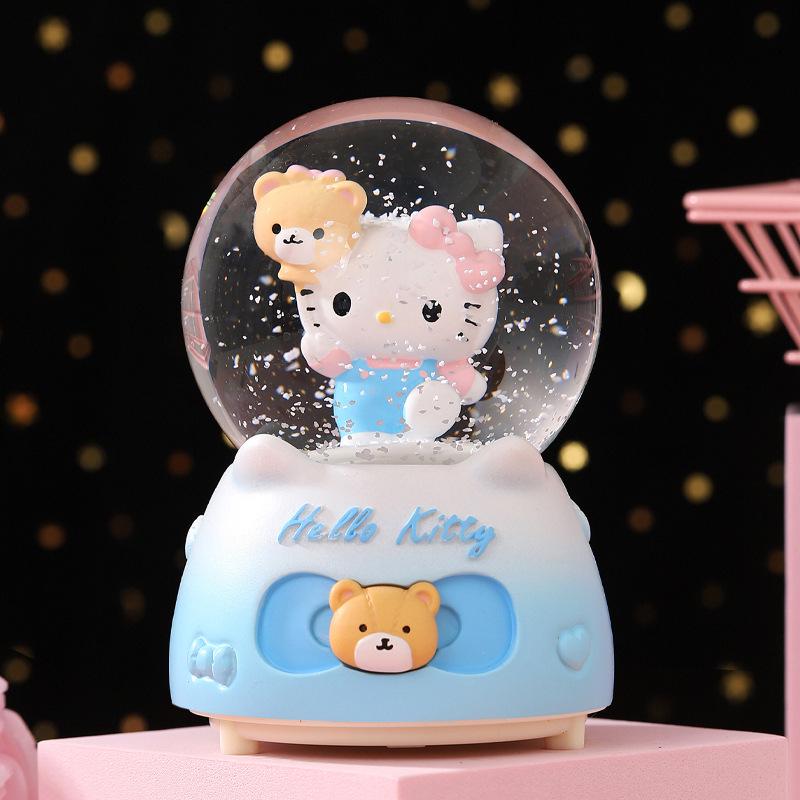 Christmas Fantasy Crystal Ball Music Box - Princess Ornament Gift for Girls' Birthdays