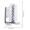 Lazy Cup Brush Glass Double-Sided Brush, Vertical Glass Bottle Creative Wall-Mounted Lazy Rotating Cleaner