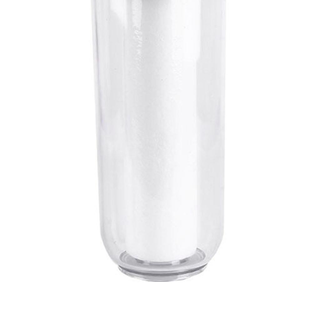10palcové pouzdro vodního filtru s průhledným filtrem a 1palcovým mosazným portem pro odstranění nečistot