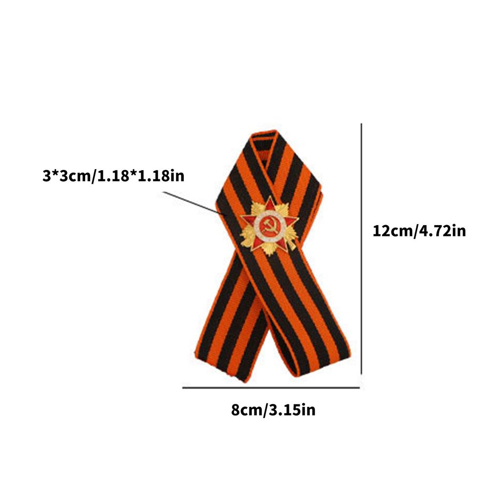 Russian StGeorge Ribbon Medals Brooch Symbolizing Courage and Honors In Vintage Soviet Styles for History Enthusiasts