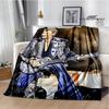 French Rock Star Johnny Hallyday Blanket Flannel Blanket Home Travel Blanket Fashion Warm Blanket Bed Linings Birthday Gift