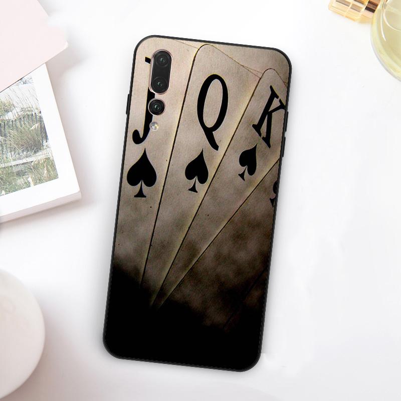 POKER PLAYING CARDS For Huawei Nova Y73 Y72 Y90 Y70 Y60 Y91 Y61 12s 12i 11i 8i 9 10 SE P60 P30 Pro P40 Lite Case