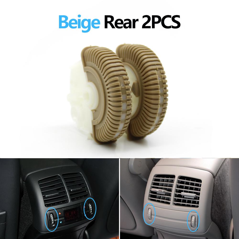 2PCS Front Rear Air Conditioning Control Roller AC Vent Base Rolling Wheel For Benz E Class W211 E200 E300 E230 E260 E280