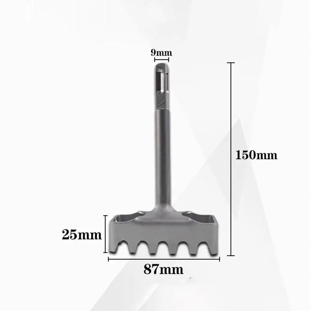 Portable Square Hole Punch Trapezoidal Teeth Multi-function Concrete Hole Bit Rectangle Slot Tool Square Hole Socket Sloter