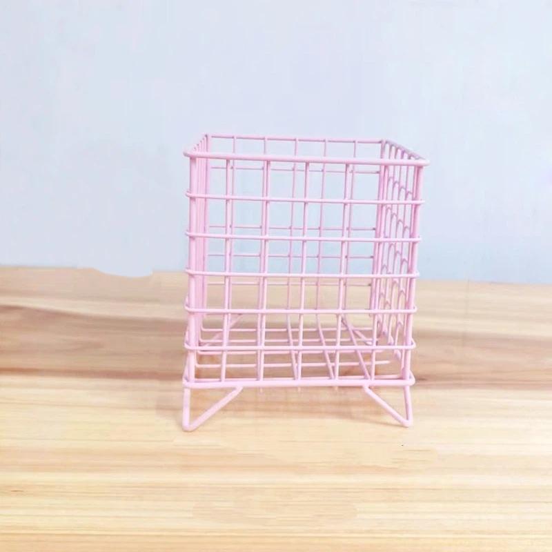 Coffee Pod Holder Large Capacity Coffee Capsule Holder Coffee Creamer Container Square Shape Pod Storage Cup розовый