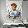 Captain Future Wall Tapestry Aesthetic Wall Hanging Printed Fabric Blanket Decorative Tapestries for Bedroom Living Room Home Decor