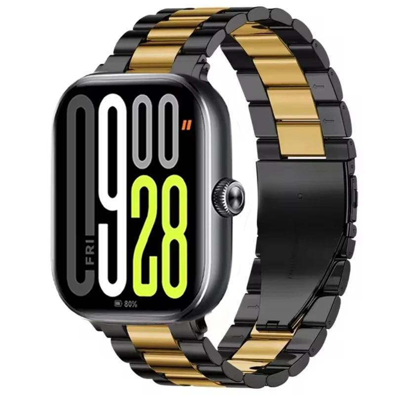 Metal Strap for Redmi Watch 5/Redmi Watch 4 Adjustable Stainless Steel Bracelet for Xiaomi Mi Band 9 Pro/Mi Band 8 Pro Wristband