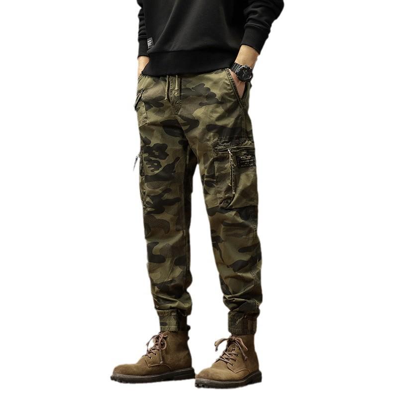 Men's Summer Camouflage Joggers: Versatile, Trendy, Loose-Fit Japanese Street Style Long Pants
