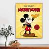 Full Round Diamond Painting Clever Mickey Mouse Art Rhinestone Picture Mosaic DIY 5D Cross Stitch Embroidery Home Decoration