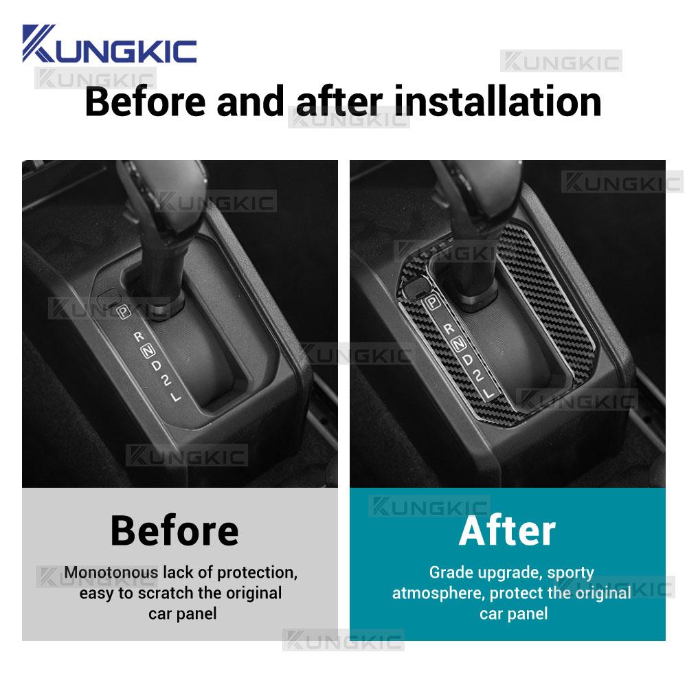 For Suzuki Jimny JB74 JB64 2019 2020 2025 2025 2025 2025 2025 Real Soft Carbon Fiber Sticker LHD RHD Car Gear Shift Trim