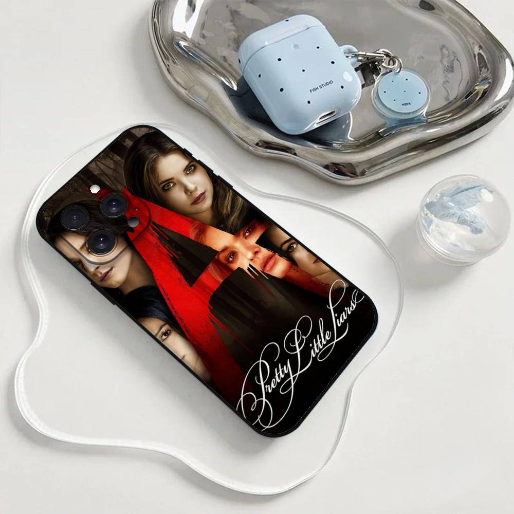 Pretty Little Liars Phone Case Phone Case For IPhone 17,16,15,14,13,12,11,Pro,Plus,Mini Soft Black Cover