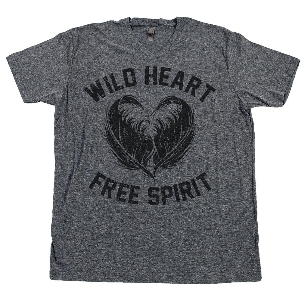 Wild Heart Free Spirit T Shirt Gypsy Soul Dreamer Wanderer Bohemian Hippie Tee