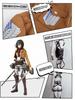 LOOLOOBRO Attack On Titan Hange & Mikasa Cosplay 6-Piece Set, Survey Corps Cloak and Wings of Freedom, Unisex Halloween Costume, Size L