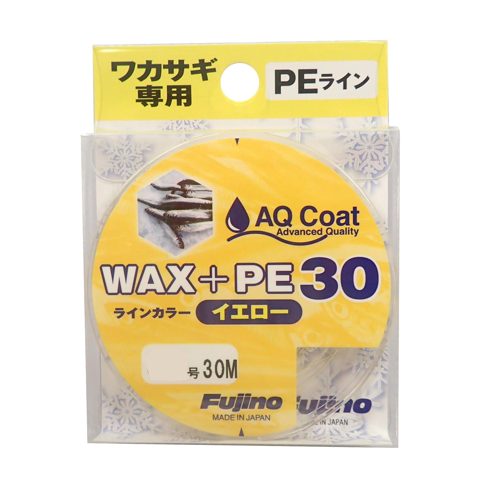 

Fujino line for electric Yellow W-36Y WAX+PE30 (Smelt reel) No. 0.3
