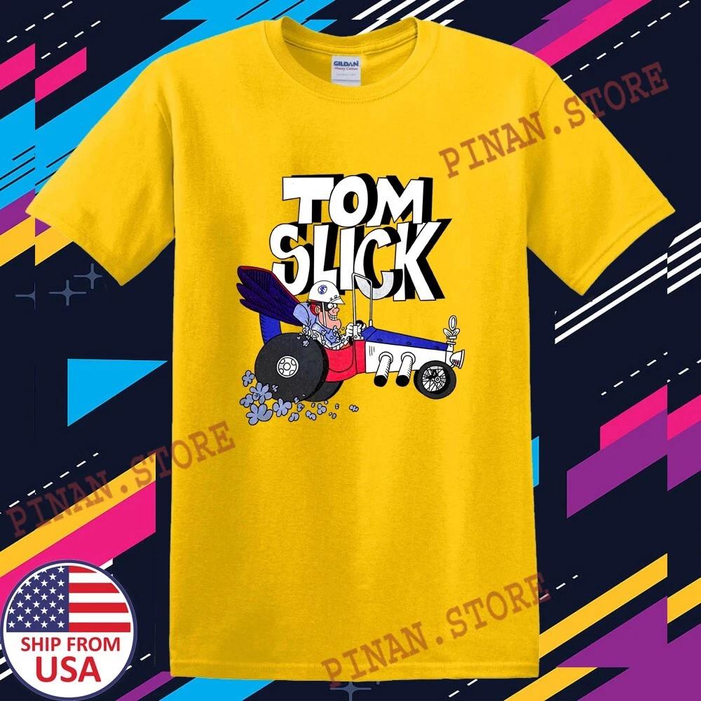 Tom Slick Cartoon Men s Daisy Yellow Size S-5XL 4XL