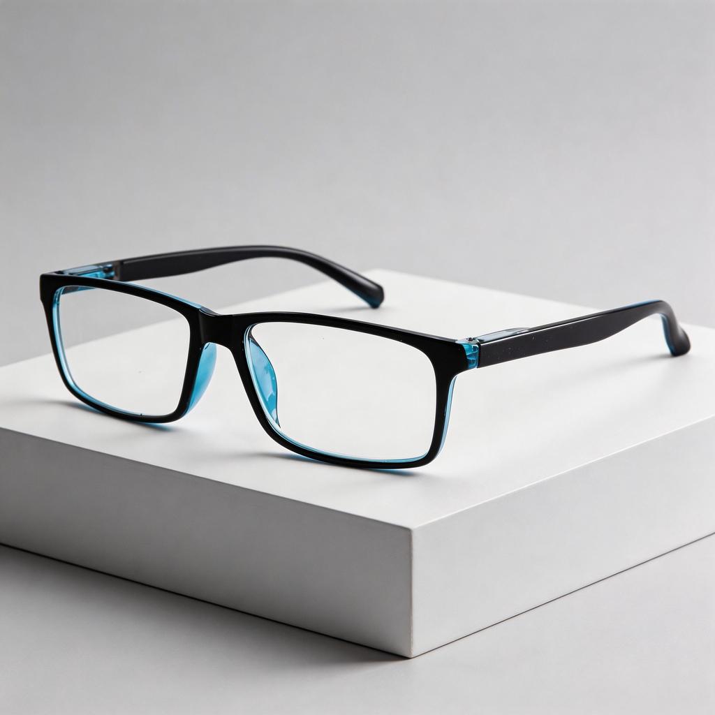 Men's Black Blue Square Reading Glasses Anti Blue Light 100-400 Degrees High Quality Comfortable Eyewear For Office Daily Use