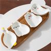 Cartoon Seasoning Dish Soy Sauce Dish Ceramic Dish Tomato Rack Salad Sauce Container Creative Table Decoration Home