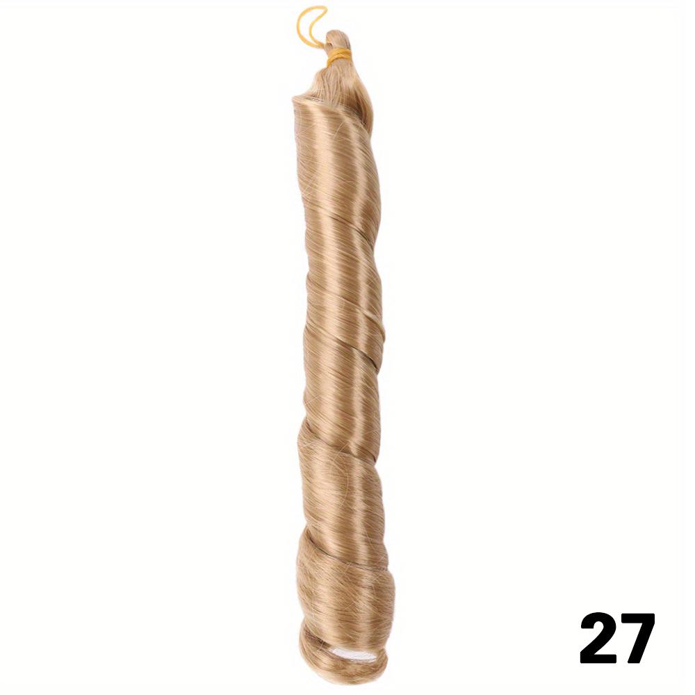 Synthetic Loose Braiding Hair Spiral Curls Crochet Hair Extensions Stretched French Curls Hair End Braids For Women