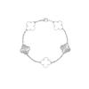 Luxury Four-leaf Clover Bracelet Unisex Versatile and Sophisticated Lucky Clover Bracelet