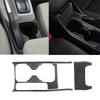 4Pcs Carbon Fiber Water Cup Holder Set Trim For Honda Civic 9 Coupe/Sedan 12-15
