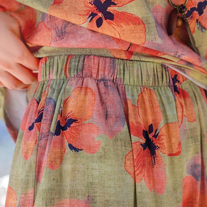 Plus Size Women's Two Pieces Set Summer Clothing Loose Casual Pants Sets