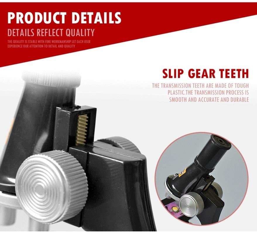 Children's Students Small Biological Microscope Scientific Experiment Optical Microscope Science Toys