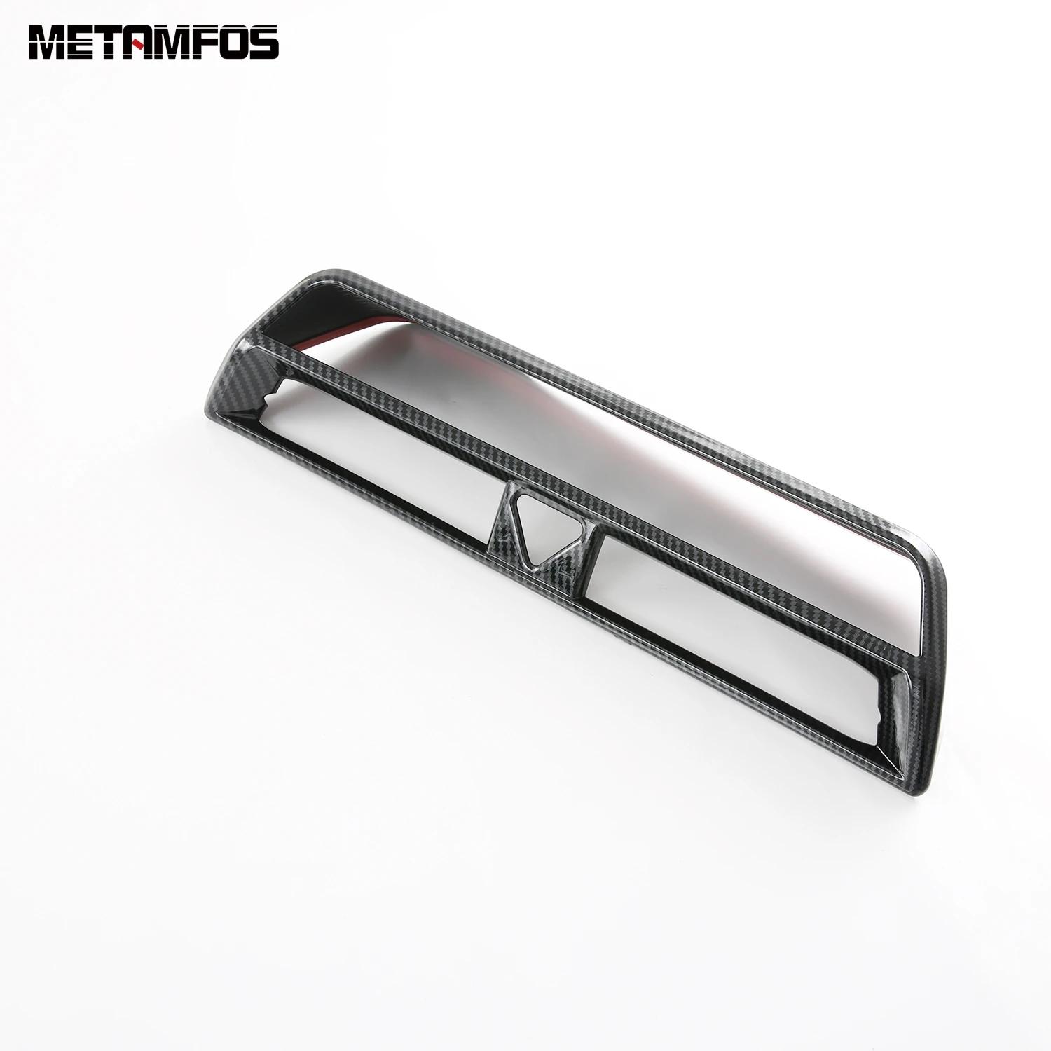 For Kia Niro   2024 2025 Carbon Fiber Center Console Air Condition Vent Outlet Cover Trim Sticker Interior Accessories Carbon Fiber Plastic