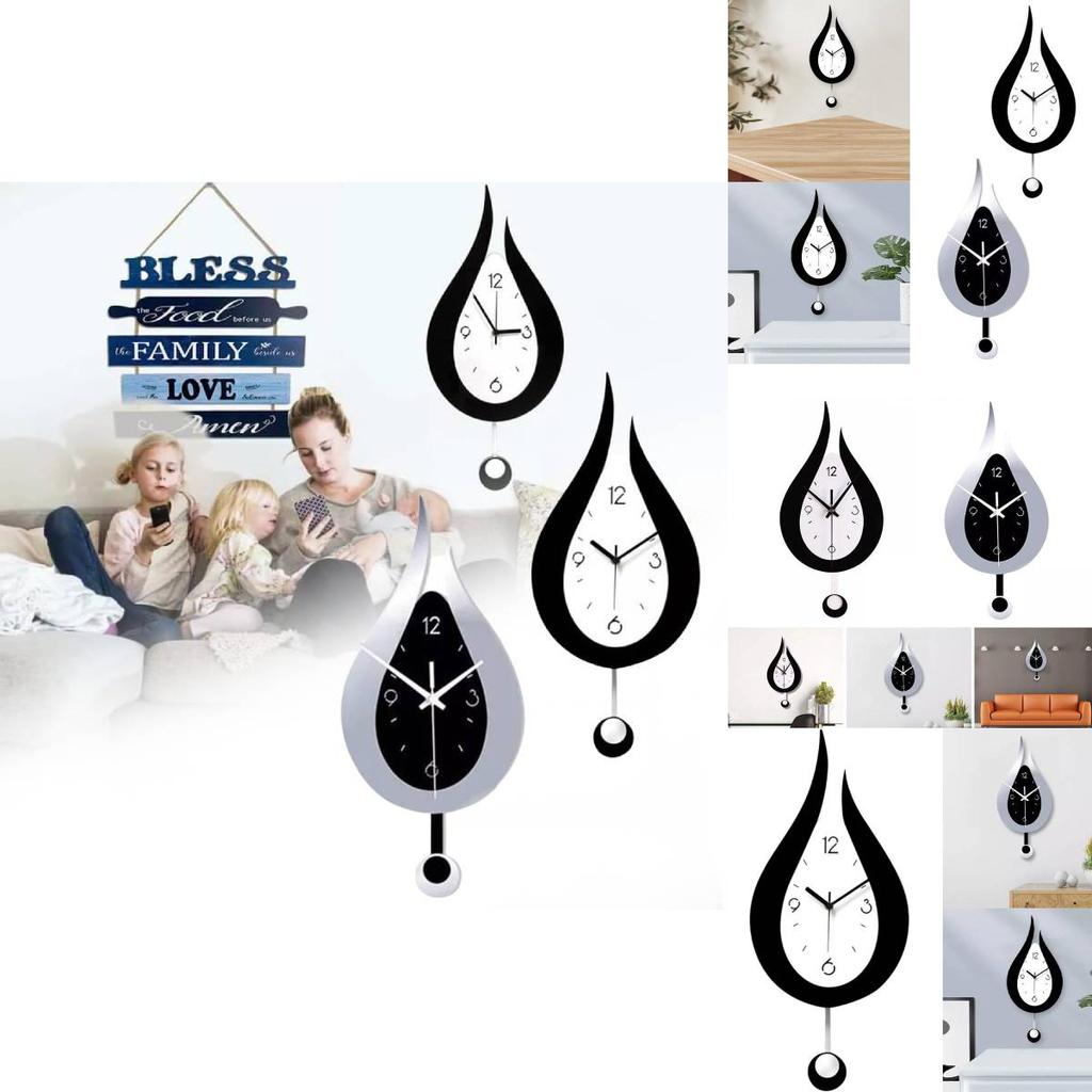 Elegant Modern Acrylic Wall Clock With Silent Movement For Living Room And Bedroom Decoration