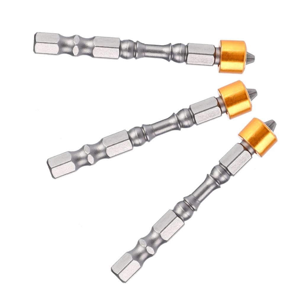 10Pcs 65mm PH2 Hex Shank Magnetic Anti Slip Screwdriver Bits Set for Plasterboard Drywall Screw