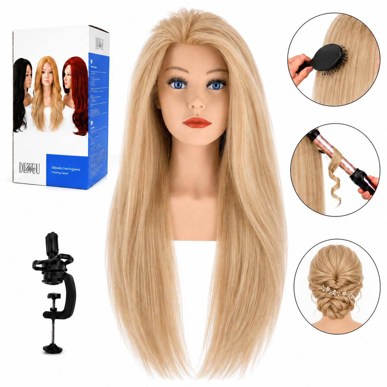 Paula Hairdressing Training Head with Bust