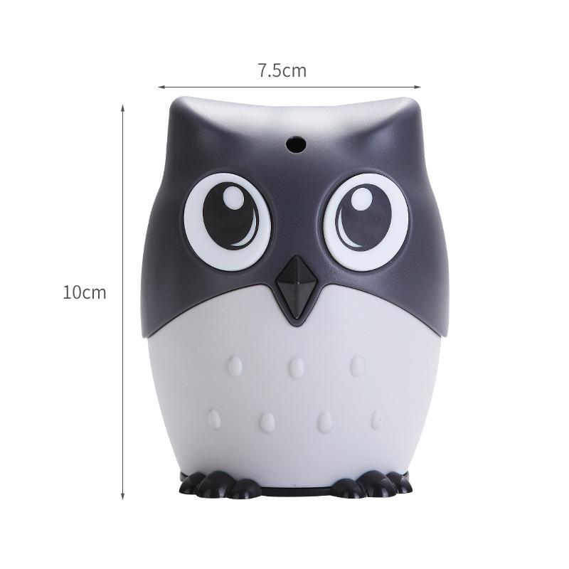 Owl Shaped Toothpick Dispenser Automatic Press Type Toothpick Holder for Home Kitchen Office Restaurant Tabletop Use 75x100mm
