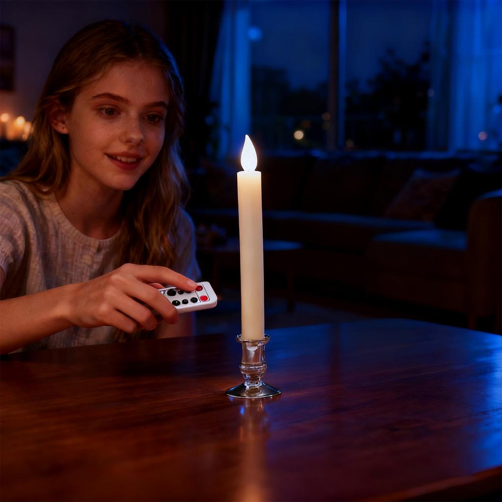 10Pack Valentine's Day Wedding Glow Tea Candles Religious Christmas Party Supplies Home Decoration LED Candle Lights